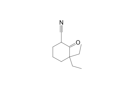 3,3-diethyl-2-oxocyclohexanecarbonitrile