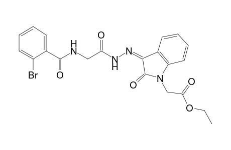 ethyl [(3Z)-3-({[(2-bromobenzoyl)amino]acetyl}hydrazono)-2-oxo-2,3-dihydro-1H-indol-1-yl]acetate