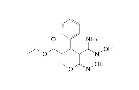 Ethyl 5-(N'-hydroxycarbamimidoyl)-6-(hydroxyimino)-4-phenyl-5,6-dihydro-4H-pyran-3-carboxylate