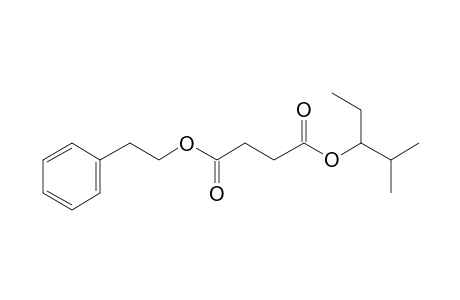 Succinic acid, 2-methylpent-3-yl phenethyl ester