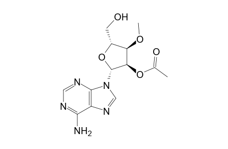 Adenosine, 3'-O-methyl-, 2'-acetate
