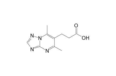 3-{5,7-dimethyl-[1,2,4]triazolo[1,5-a]pyrimidin-6-yl}propanoic acid