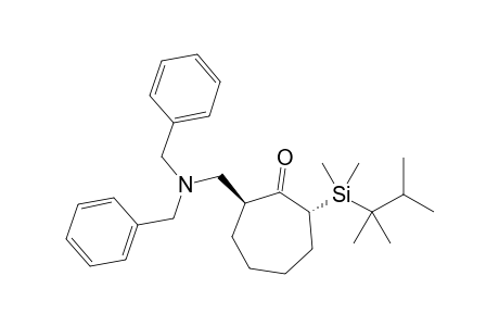 (-)-(2S,7R)-2-[(Dibenzylamino)methyl]-7-[1,1-dimethyl-1-(1,1,2-trimethylpropyl)silyl]cycloheptan-1-one