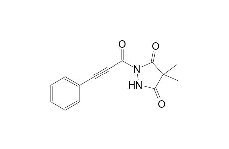 4,4-Dimethyl-1-(3-phenylprop-2-ynoyl)pyrazolidine-3,5-dione