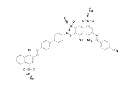 1,7-Naphthalenedisulfonic acid, 4-amino-3-[(4-aminophenyl); Nw=acid(2)[-benzidine-](1)(alk)[K=acid(ac)<-p-nitraniline]/reduc. NO2 -NH2