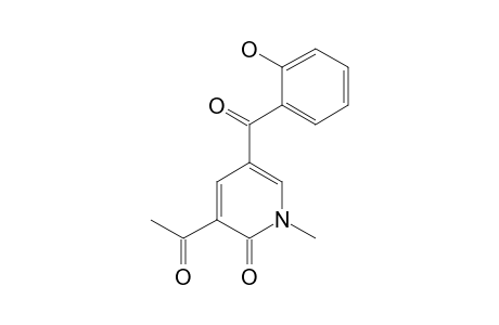 3-acetyl-1-methyl-5-salicyloyl-2(1H)-pyridone