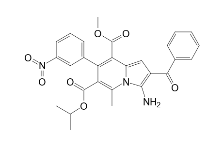 3-AMINO-2-BENZOYL-5-METHYL-7-(3-NITROPHENYL)-INDOLIZINE-6,8-DICARBOXYLIC-ACID-6-ISOPROPYL-8-METHYLESTER