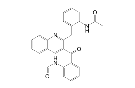Acetamide, N-[2-[[3-[2-(formylamino)benzoyl]-2-quinolinyl]methyl]phenyl]-