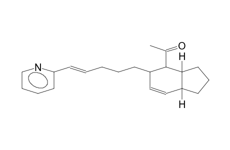 ETHANONE, 1-[2,3,3a,4,5,7a-HEXAHYDRO-5-[5-(2-PYRIDINYL)-4-PENTENYL]-1H-INDEN-4-YL]-