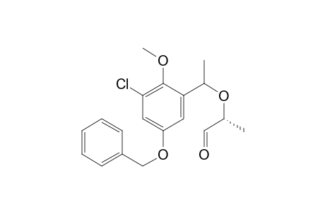 (.alpha.'R and S,2R)-2-(5'-Benzyloxy-3'-chloro-2'-methoxy-.alpha.'-methylbenzyloxy)propanal