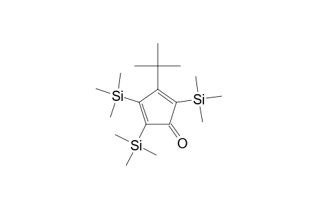 2,4,5-TRI-(TRIMETHYLSILYL)-3-TERT.-BUTYL-CYCLOPENTADIENON