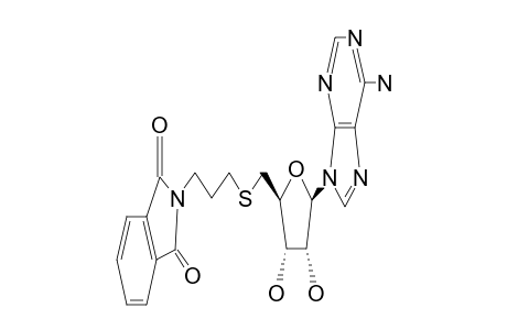 2-[3-[[(2S,3S,4R,5R)-5-(6-aminopurin-9-yl)-3,4-dihydroxy-tetrahydrofuran-2-yl]methylthio]propyl]isoindoline-1,3-quinone