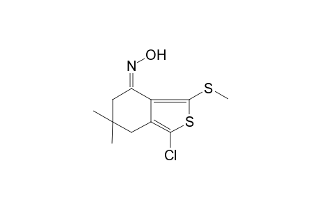 2-Benzothiophen-4(5H)-one, 6,7-dihydro-1-chloro-6,6-dimethyl-3-methylthio-, oxime