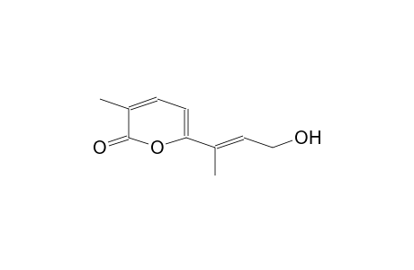 6-[(E)-4-hydroxybut-2-en-2-yl]-3-methylpyran-2-one