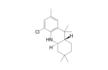 (4aRS,9aSR)-3,3,7,9,9-Pentamethyl-5-chloro-1,2,3,4,4a,9,9a,10-octahydroacridine