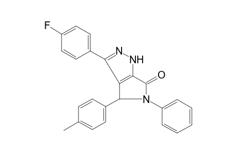 3-(4-fluorophenyl)-4-(4-methylphenyl)-5-phenyl-4,5-dihydropyrrolo[3,4-c]pyrazol-6(1H)-one