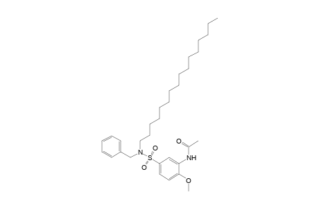 5'-(benzylhexadecylsulfamoyl)-o-acetanisidide
