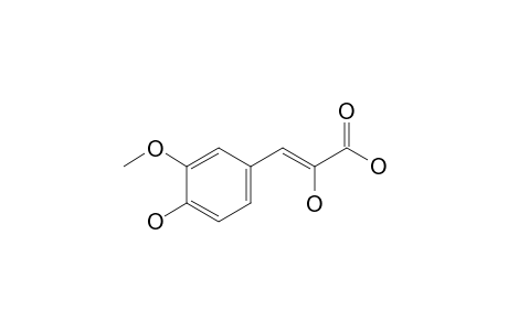 2-Hydroxy-3-(4-hydroxy-3-methoxyphenyl)prop-2-enoic acid