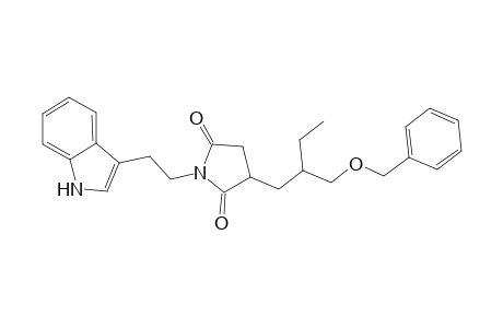 Succinimide, 2-[2-[(benzyloxy)methyl]butyl]-N-(2-indol-3-ylethyl)-