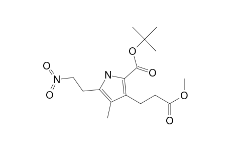 3-(3-keto-3-methoxy-propyl)-4-methyl-5-(2-nitroethyl)-1H-pyrrole-2-carboxylic acid tert-butyl ester