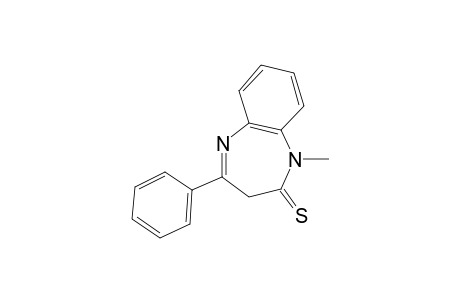 1,3-dihydro-1-methyl-4-phenyl-2H-1,5-benzodiazepine-2-thione