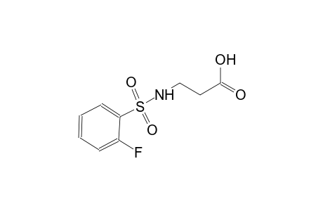 N-[(2-fluorophenyl)sulfonyl]-beta-alanine