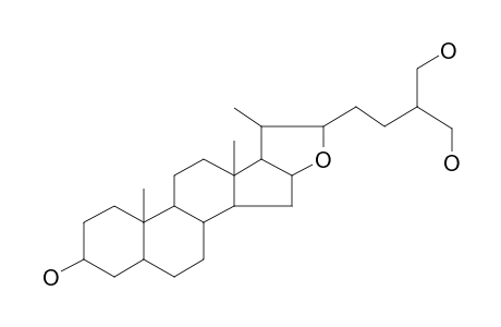 16,22-Epoxycoprostan-3.beta.,26,27-triol