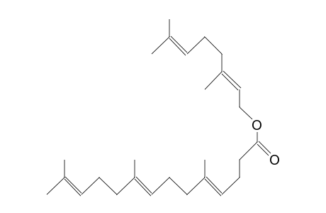 5,9,13-Trimethyl-4E,8E,12-tetradecatrienoic acid, 3,7-dimethyl-2,6-octadienyl ester