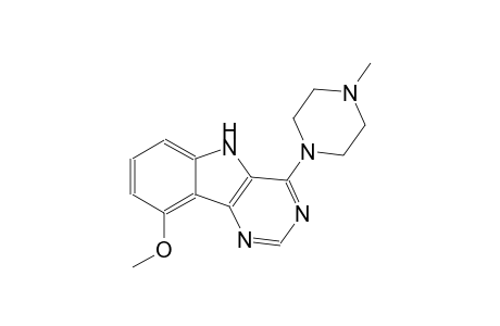 9-methoxy-4-(4-methyl-1-piperazinyl)-5H-pyrimido[5,4-b]indole