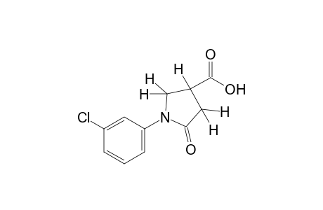 1-(m-chlorophenyl)-5-oxo-3-pyrrolidinecarboxylic acid