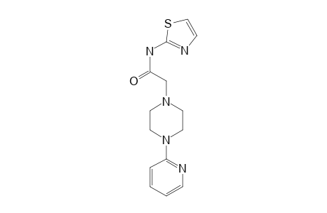 1-Pyrazineacetamide, hexahydro-4-(2-pyridinyl)-N-(2-thiazolyl)-