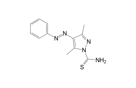 3,5-dimethyl-4-(phenylazo)thiopyrazole-1-carboxamide