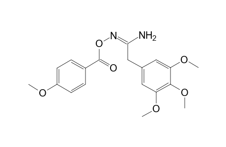 N'-[(4-Methoxybenzoyl)oxy]-2-(3,4,5-trimethoxyphenyl) ethanimidamide