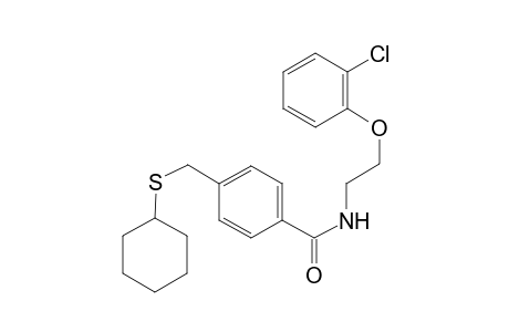 benzamide, N-[2-(2-chlorophenoxy)ethyl]-4-[(cyclohexylthio)methyl]-