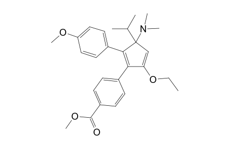 5-(Dimethylamino)-3-ethoxy-5-isopropyl-2-[(4'-(methoxycarbonyl)phenyl]-1-(4'-methoxyphenyl)-1,3-cyclopentadiene