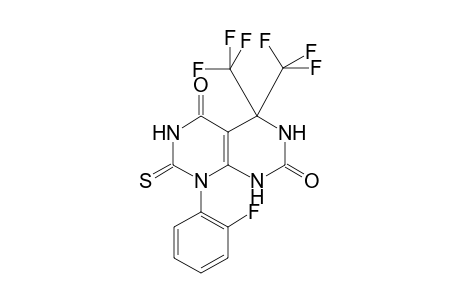 8-(2-Fluorophenyl)-7-thioxo-4,4-bis(trifluoromethyl)-4,6,7,8-tetrahydropyrimido[4,5-d]pyrimidine-2,5(1H,3H)-dione