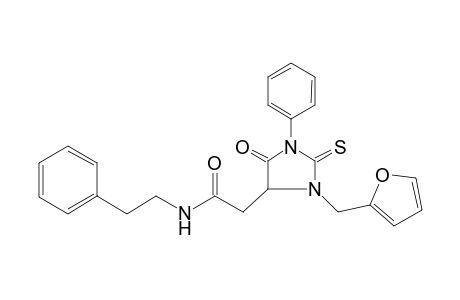 4-imidazolidineacetamide, 3-(2-furanylmethyl)-5-oxo-1-phenyl-N-(2-phenylethyl)-2-thioxo-