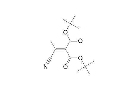 Tert-butyl 3-cyano-2-((tert-butyloxy)-carbonyl)but-2-enoate