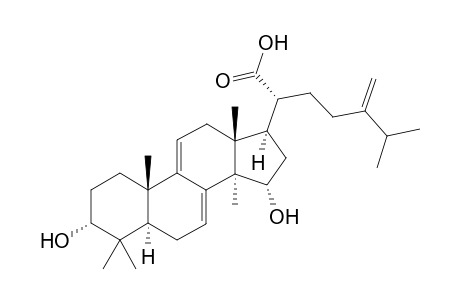 Fomeffcinic acid B [3.alpha.,15.alpha.-dihydroxy-24-methylene-lanosta-7,9(11)-dien-21-oic acid]