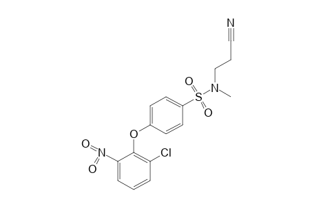 p-(2-chloro-6-nitrophenoxy)-N-(2-cyanoethyl)-N-methylbenzenesulfonamide