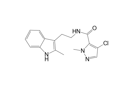 1H-pyrazole-5-carboxamide, 4-chloro-1-methyl-N-[2-(2-methyl-1H-indol-3-yl)ethyl]-