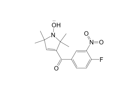 1H-Pyrrol-1-yloxy, 3-(4-fluoro-3-nitrobenzoyl)-2,5-dihydro-2,2,5,5-tetramethyl-