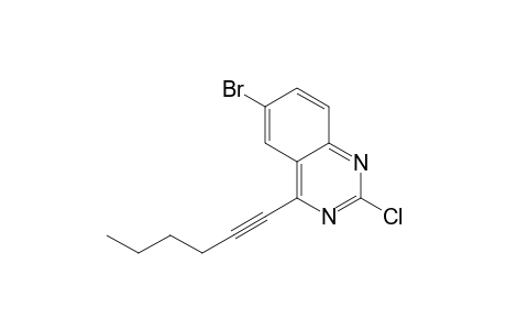 6-Bromo-2-chloro-4-[1'-hexynyl]quinazoline