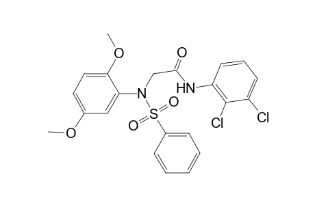 2-(N-besyl-2,5-dimethoxy-anilino)-N-(2,3-dichlorophenyl)acetamide