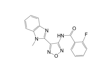 Benzamide, 2-fluoro-N-[4-(1-methyl-2-benzimidazolyl)-3-furazanyl]-