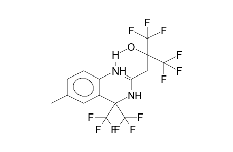 2-(3,3,3-TRIFLUORO-2-HYDROXY-2-TRIFLUOROMETHYLPROPYL)-6-METHYL-4,4-BIS(TRIFLUOROMETHYL)-3,4-DIHYDROQUINAZOLINE