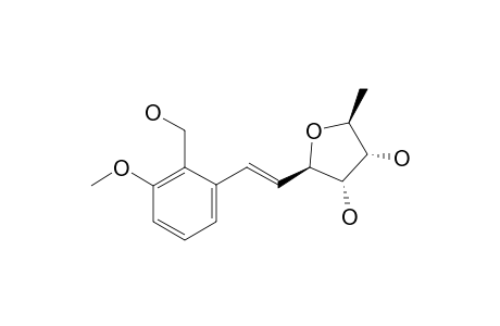 VARITRIOL;(3'R*,4'R*,5'S*,6'S*)-2-METHOXY-6-(3',6'-EPOXY-4',5'-DIHYDROXYHEPTENYL)-BENZYLALCOHOL