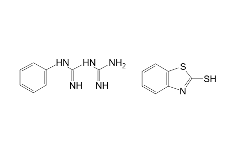 1-phenylbiguanide, compound with 2-mercaptobenzothiazole