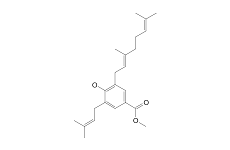 3-GERANYL-5-PRENYL-PARA-HYDROXYBENZOIC-ACID