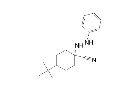 4-tert-butyl-1-(2-phenylhydrazino)cyclohexanecarbonitrile